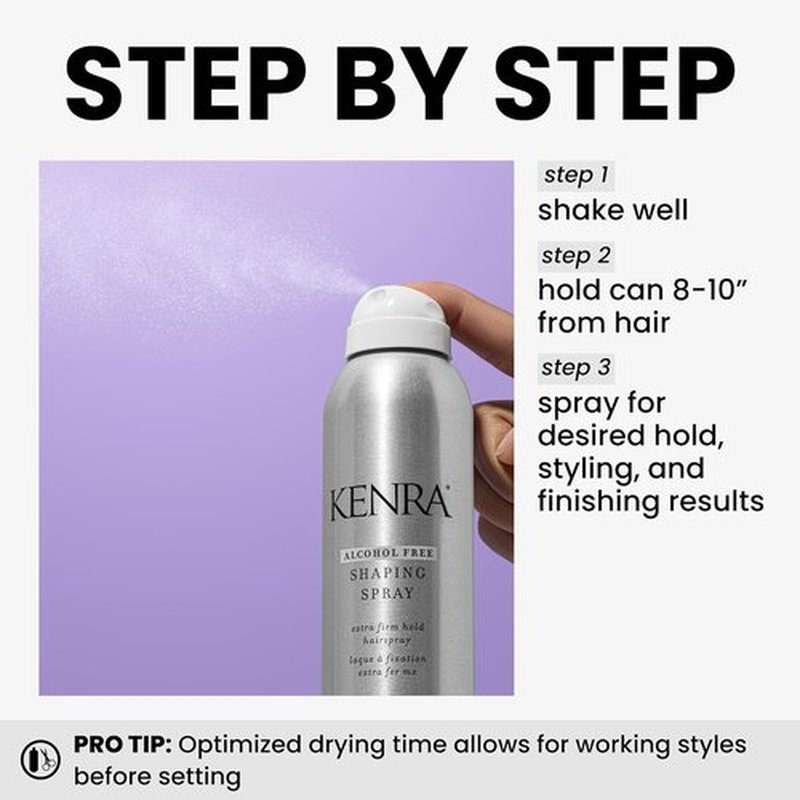 Kenra Shaping Spray 21 - Alcohol-Free Hairspray for Extra Firm Hold & High Shine | Ideal for All Hair Types
