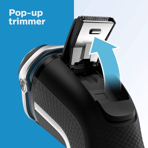 Philips Electric Shaver for Men - Series 3000 Cordless Rechargeable Wet & Dry Shaver with Trimmer & Case