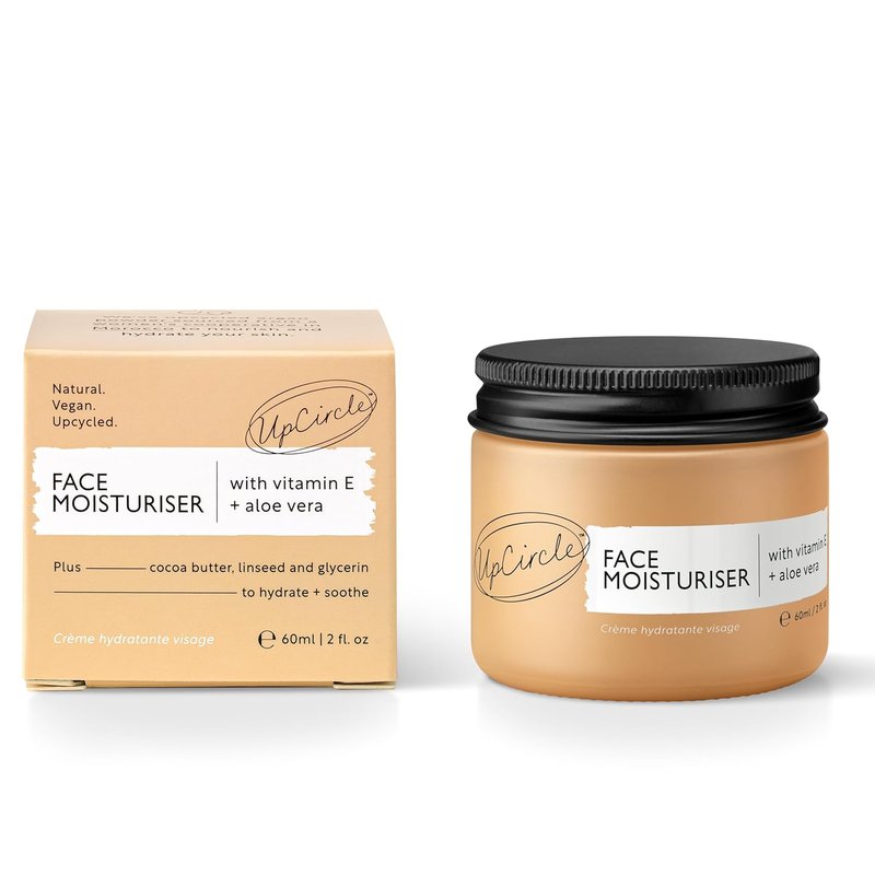 UPCIRCLE Face Moisturiser - Nourishing Day Cream with Argan Powder, Vitamin E & Aloe Vera | 1.7oz, Vegan & Cruelty-Free