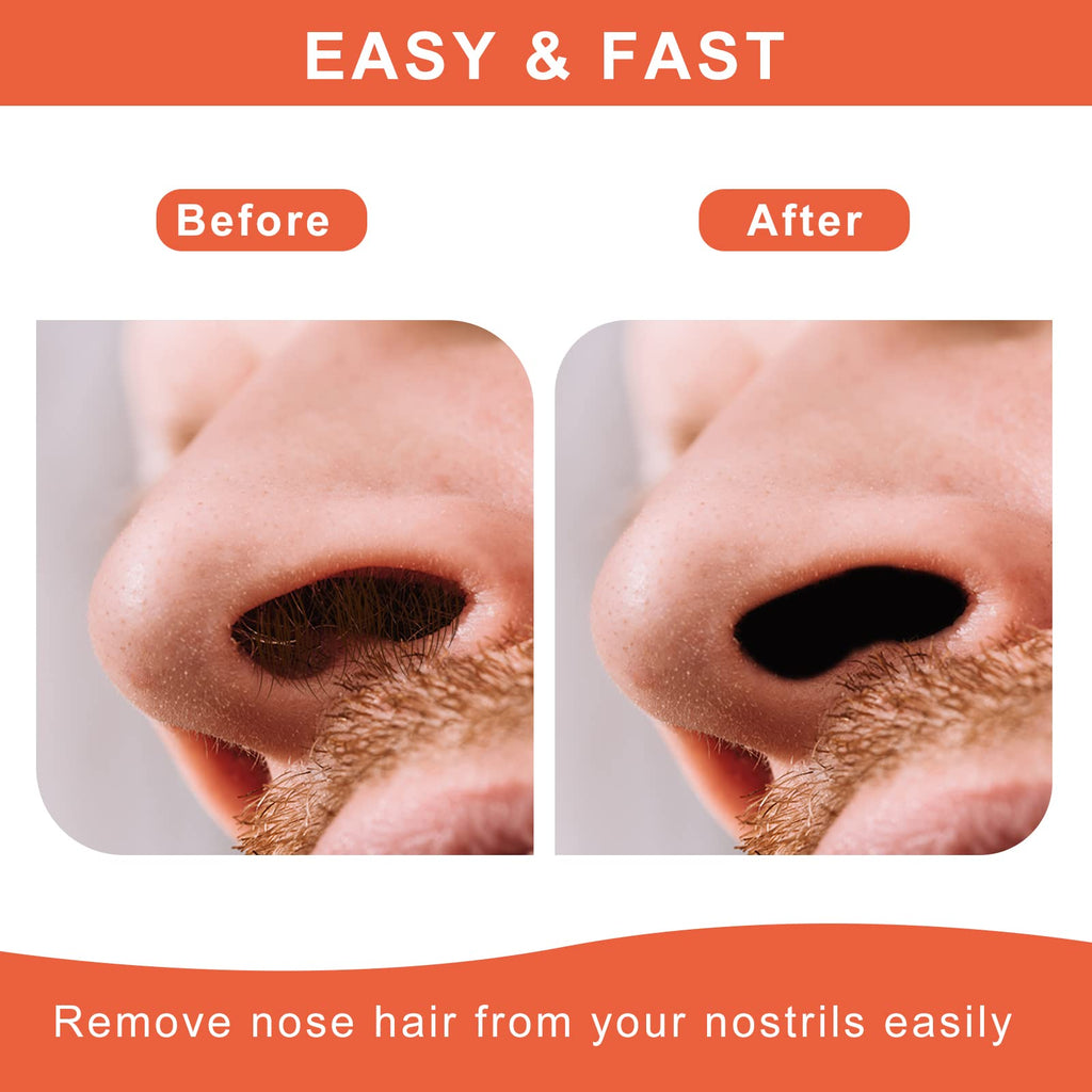 ANREACHO Nose Wax Kit for Men and Women, 100g Nose Hair Wax with 20 Applicators, Ear Hair Removal for Men at Home Safe Easy Quick & Painless (15-20 Times Usage)