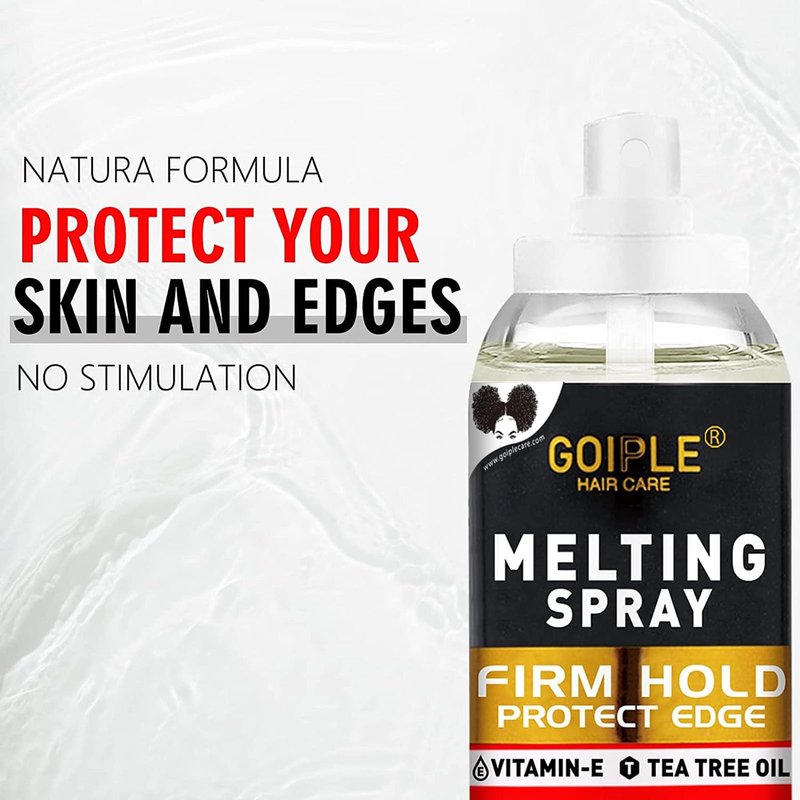 Wig Glue for Front Wigs Adhesive for Closure Wigs Extensions - Lace Melting Spray for Wigs Lace Front Hair Glue Tools with Remover Hair Wax Stick Edge Control Wig Cap Edge Comb Elastic Bnad Set