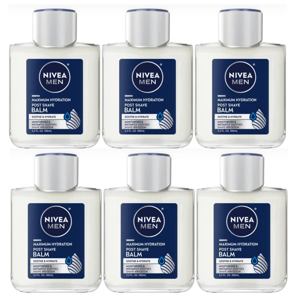Nivea Men Maximum Hydration Moisturizing Post Shave Balm, 3.3 Ounces (6 Packs)