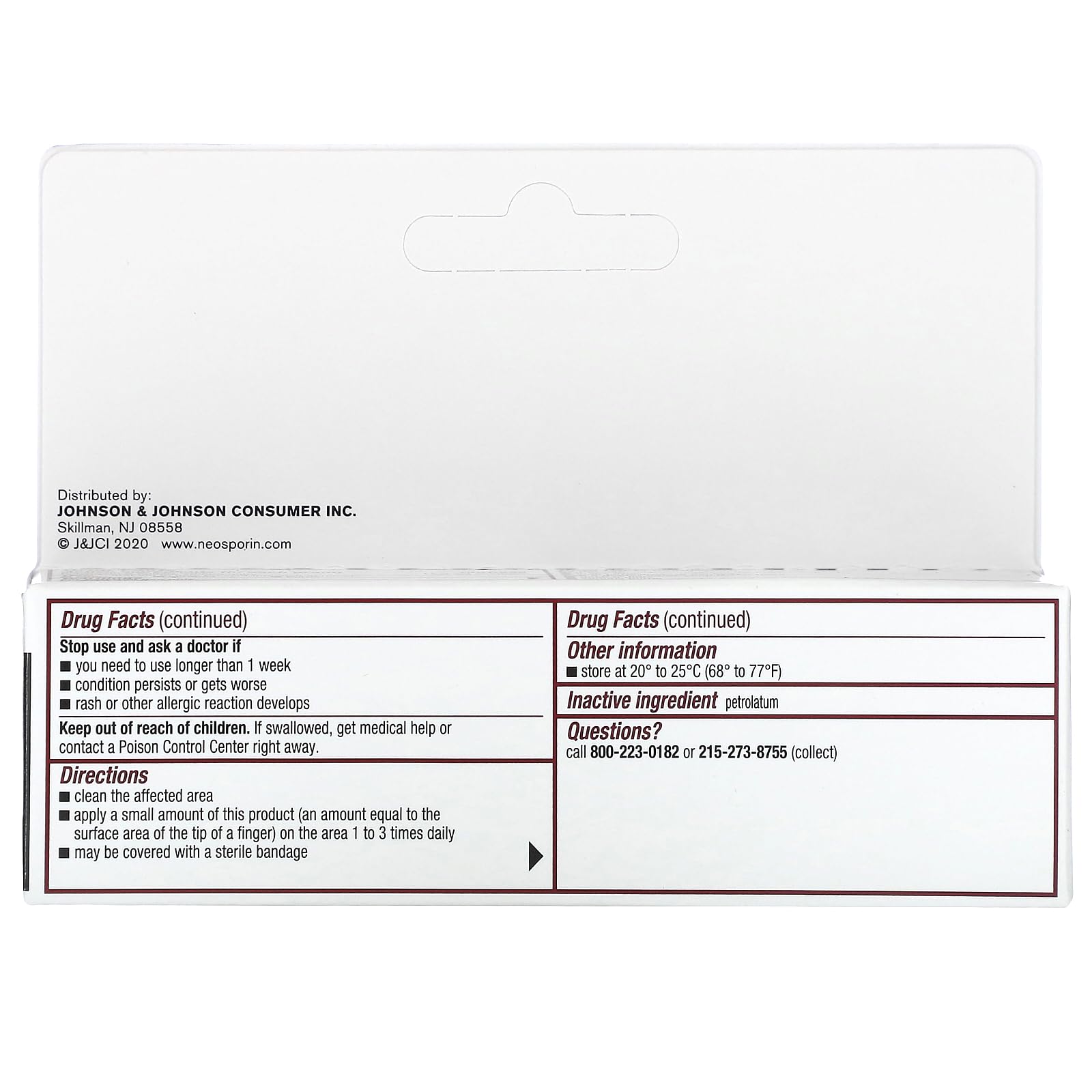 Polysporin First Aid Topical Antibiotic Skin Ointment With Bacitracin Zinc & Polymyxin B Sulfate, For Infection Protection & Wound Care, Neomycin-Free, Travel Size, 1 oz