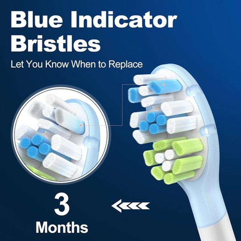 DailyWhite 8 Pack Replacement Brush Heads for Philips Sonicare - Superior Clean, White