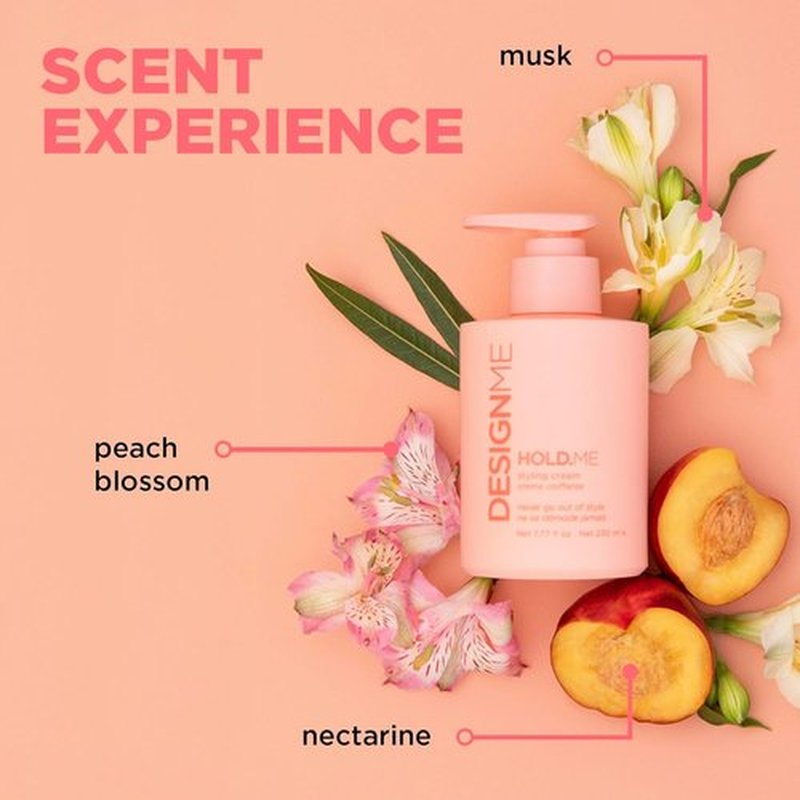 Design.Me HOLD.ME Styling Cream - Smoothing Hair Cream for Sleek Blowouts | Hydrating, Frizz Control & Shine | Soft Hold for All Hair Types