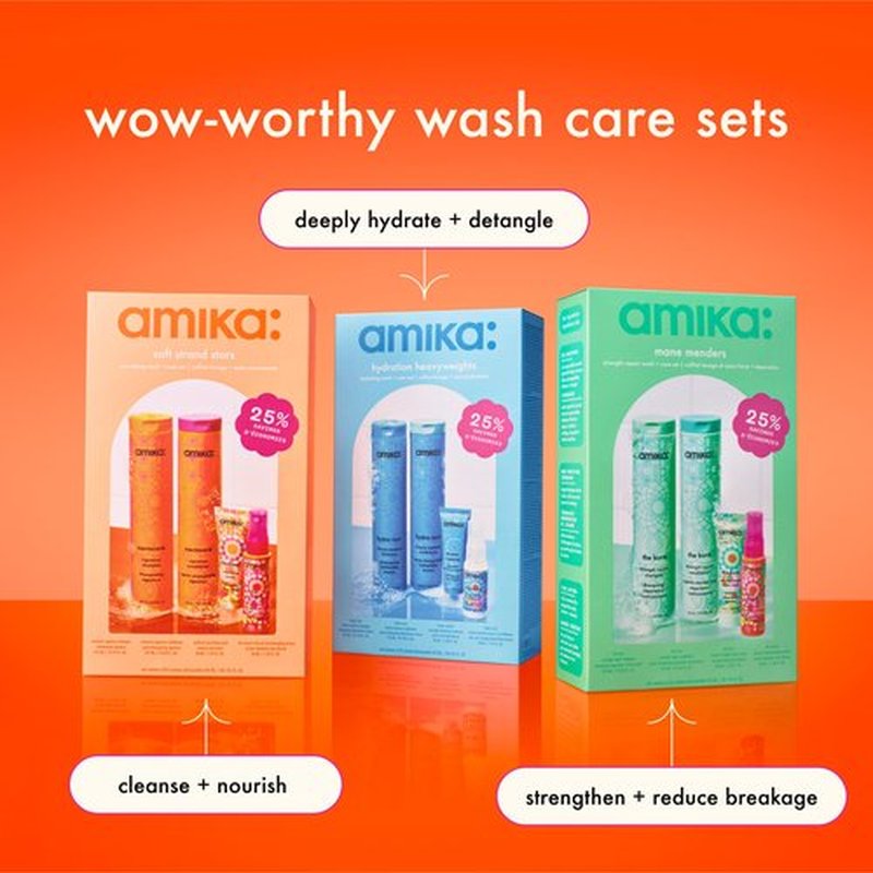amika Mane menders Strength Repair Wash + Care Set