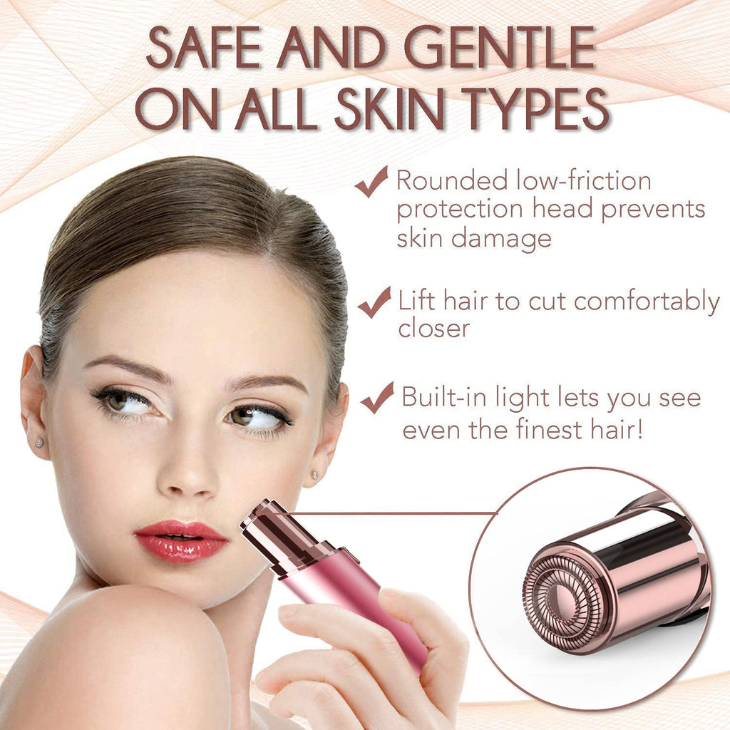 Facial Hair Removal for Women, Gurelax Facial Hair Remover, Electric Face Shaver, Painless Hair Removal Device for Lip, Chin with a Velvet Bag