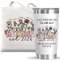 Physkoa EST2026 Retirement Gifts for Women-–Funny Retirement Gift for Retiring Boss/Coworker/Teacher/Nurse/Mom-Includes Insulated Tumbler & Canvas Tote Bag,Perfect for Happy Retirement Celebration