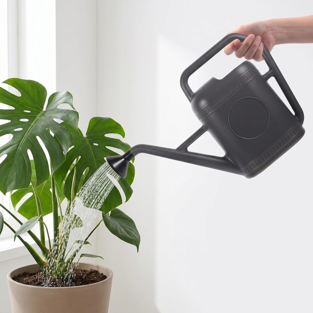 Housoutil Plastic Watering Can 5l Large Capacity Garden Watering Sprinkler Durable Comfortable Handle