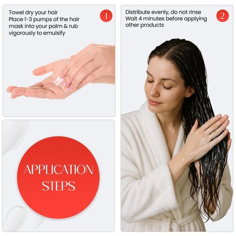 HAIRIFICATION H24 Leave-In Repair Hair Mask for Women, Leave-In Conditioning Treatment for Damaged, Dry or Chemically Treated Hair, Helps Protect from Heat Damage for Soft and Smooth Hair - 50ml
