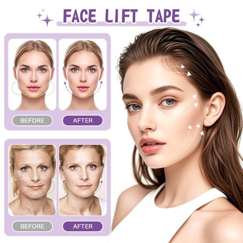 MUOCOBU Neck Lift Tape Face Lift Tape 200PCSfgsefsefsefntdrgdrjn51