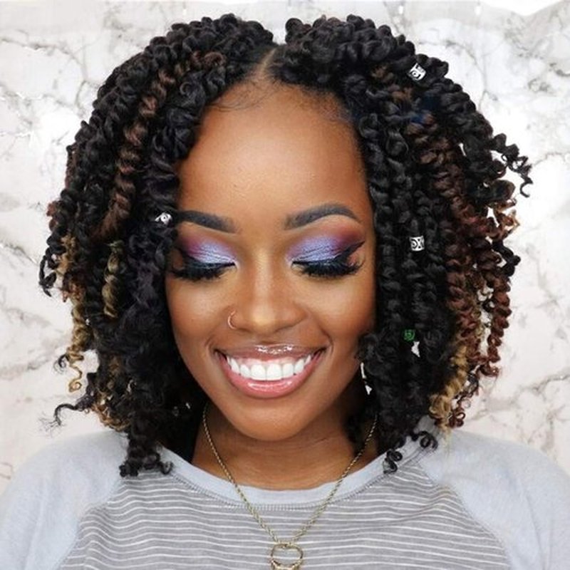 ToyoTress Tiana Passion Twist Hair - 10 Inch Combo Packs(1B-6P+T27-1P-T30-1P) Passion Twist Crochet Hair, Pre-Looped Pre-Twisted Synthetic Braiding Hair Extension (10 Inch, 1B-6P+T27+T30-1P)
