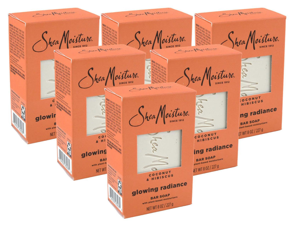 Shea Moisture Soap 8 Ounce Bar Coconut & Hibiscus Shea Butter (235ml) (6 Pack)