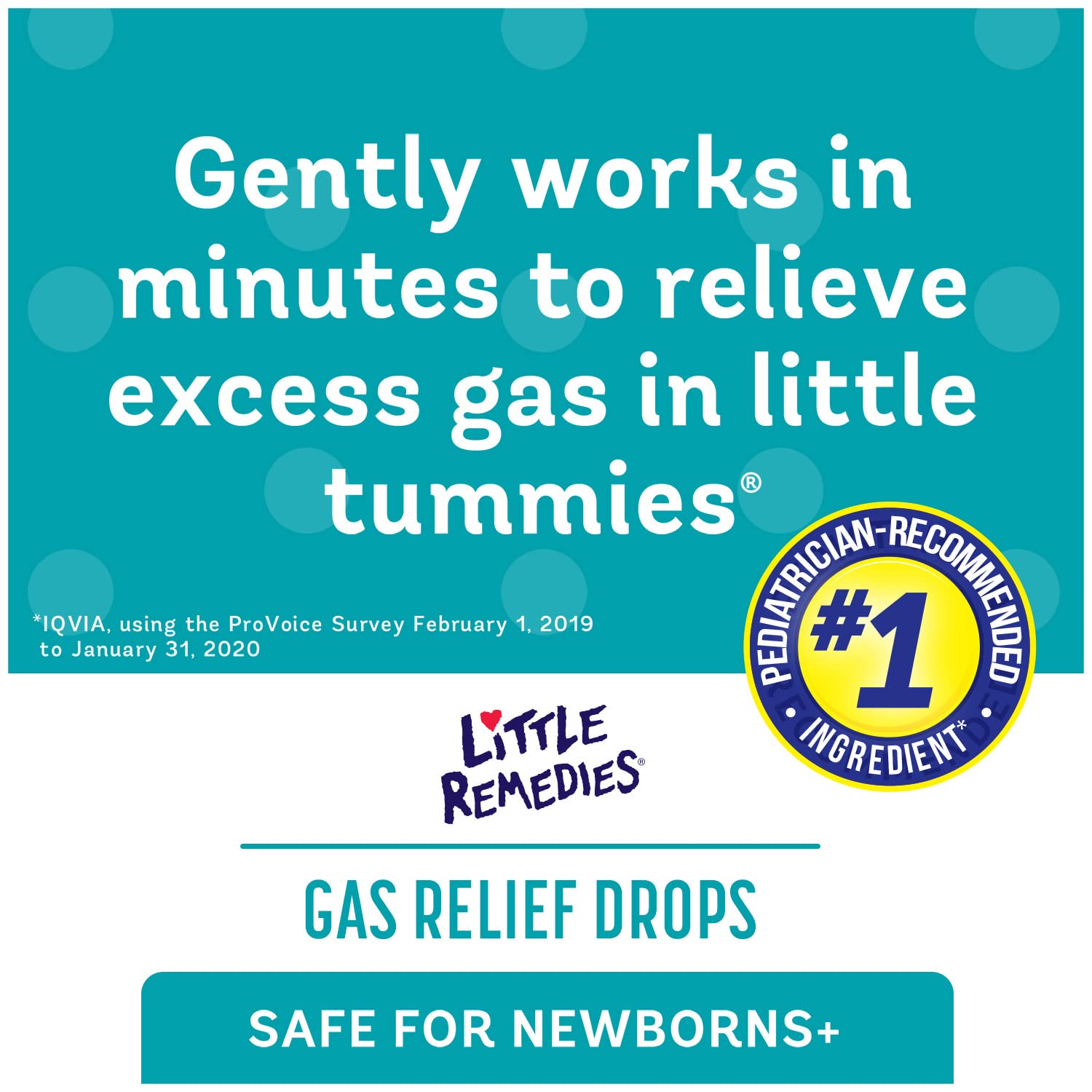 Little Remedies Newborn Gas Relief Drops, Relieves Discomfort From Gas, Baby Medicine with No Artificial Flavors or Dyes, Natural Berry Flavor, 1 Fl Oz