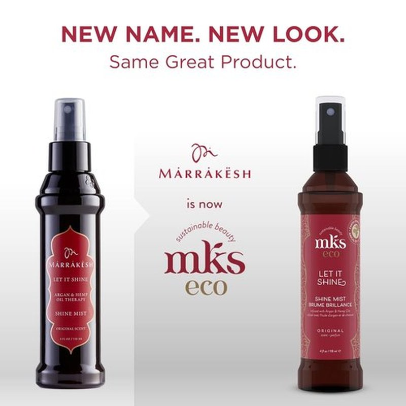 MKS Eco Let It Shine Shine Mist | Refreshing Hairspray with Moroccan Argan Oil - 4 fl oz - Vegan & Cruelty-Free