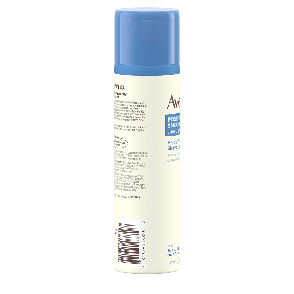 Aveeno - Active Naturals Positively Smooth Shave Gel with Natural Soy - 7 oz.
