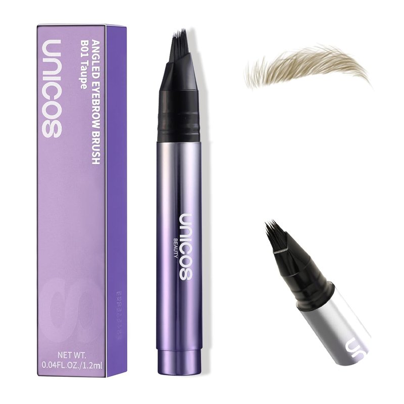Unicos Eyebrow Pen - Waterproof, Long-Lasting Eyebrow Pencil for Natural Hair-Like Strokes | Taupe