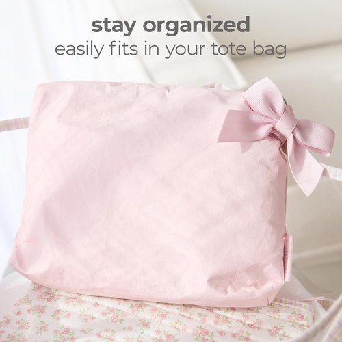 Case-Mate Essential Crinkle Makeup Bag - Waterproof Travel Pouch for Toiletries | Daily Use Beach Bag