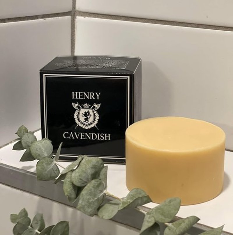 Henry Cavendish Himalaya Shaving Soap - All-Natural Shea Butter & Coconut Oil | 4 oz Puck Refill for Smooth Shave