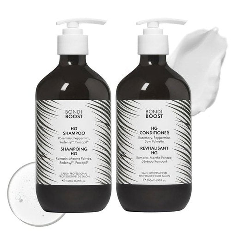 BondiBoost HG Anti-Thinning Shampoo & Conditioner Set - Clinically Tested for Fuller, Thicker Hair | 16.90 fl oz Each