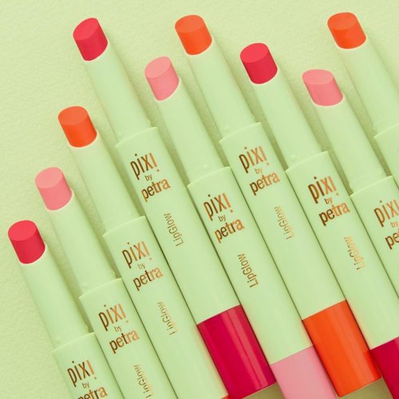 Pixi LipGlow - Sheer Buildable Colour Lip Balm with Glossy Finish | Hydrating Formula | Ruby | 0.05 oz/1.5g