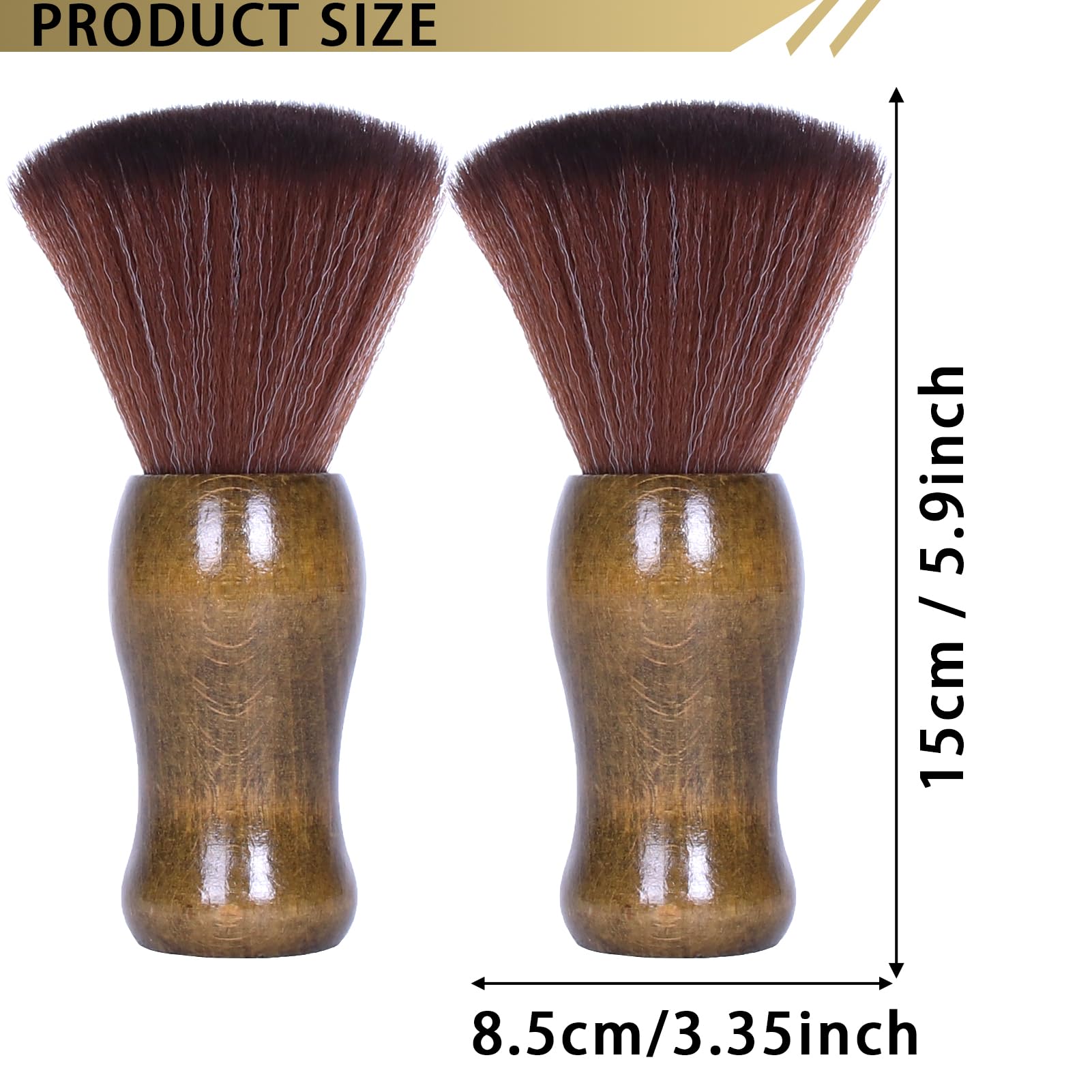 Neck Duster Brush Professional Barber Neck Duster Brush Soft Barber Face Cleaning Hairbrush Nylon Hair Cutting Kits Barber Accessories Cleaning Supplies