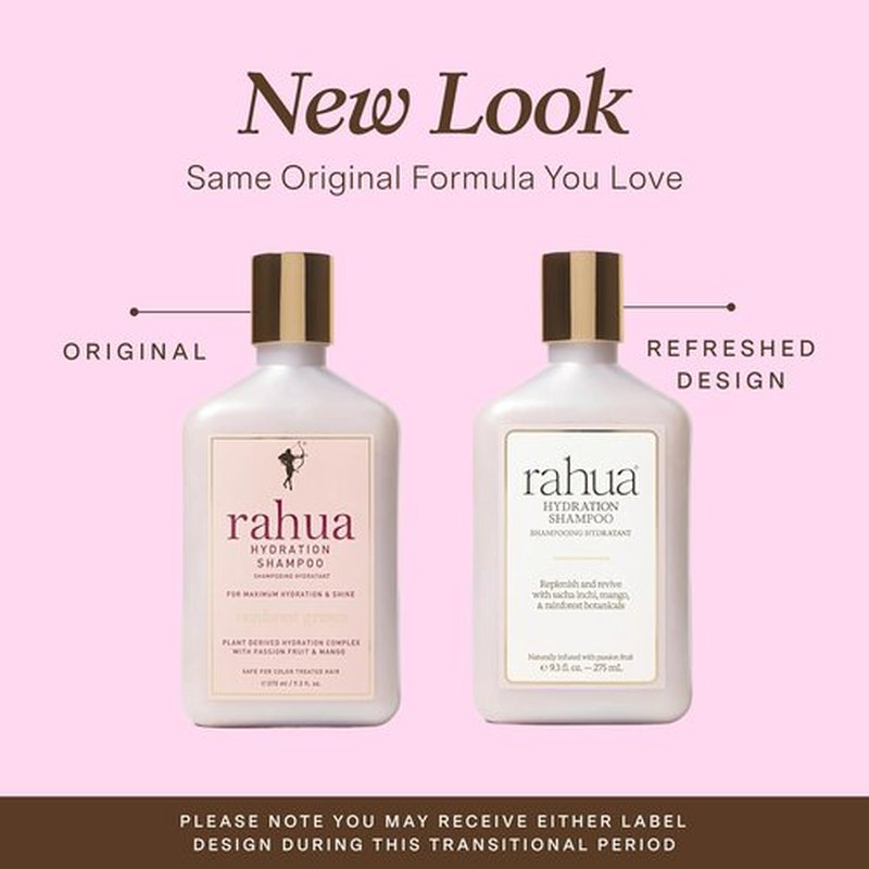 Rahua Hydration Shampoo - Vegan Moisturizing Formula for Dry, Damaged Hair | Tropical Passion Fruit & Mango Scent