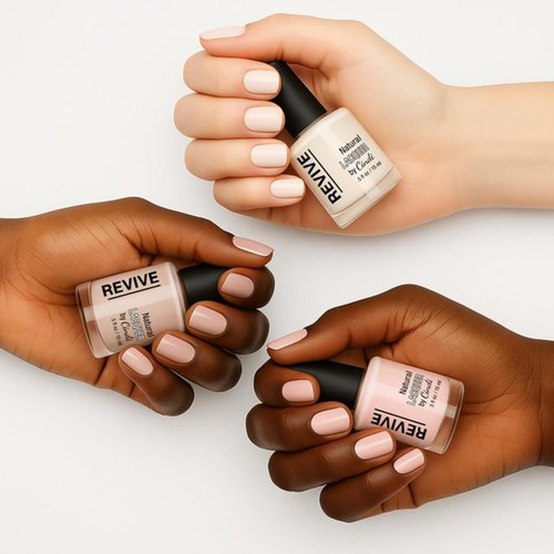 Cindi Nails Sheer Bliss Nail Polish Set – 3-Pack Sheer Neutrals in Au Naturel, Ballet Shoes, and My Mani – 7-Free, Non-Toxic, Long-Lasting All Natural Natural Finish