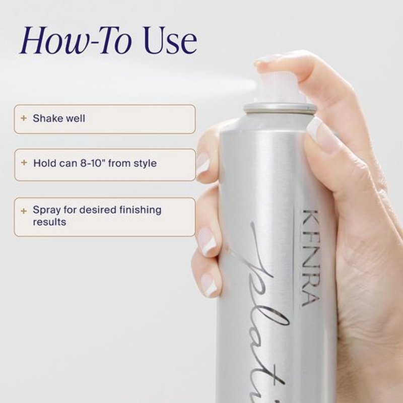 Kenra Professional Platinum Working Spray 14 - Flexible Hold Hairspray for Volume & Shine | Fast-Drying, Non-Sticky Formula