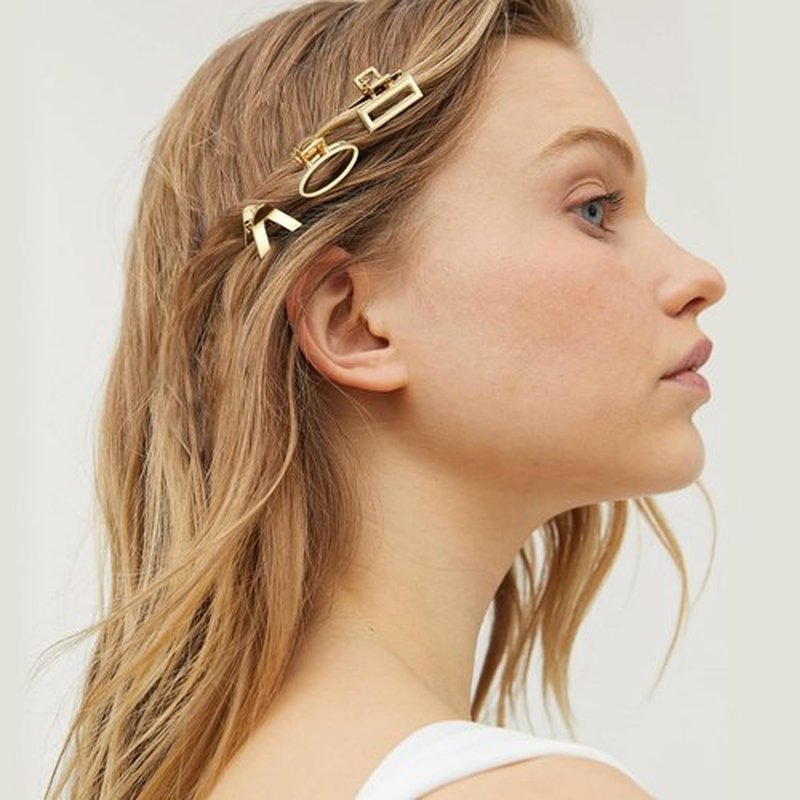 CWJCYTNSN Small Metal Hair Clips, Gold Mini Hair Claw Clips for Thin Thick Hair, Cute Tiny Hair Clips, Strong Hold NonSlip Flower Hair Jaw Clamps for Women Girls
