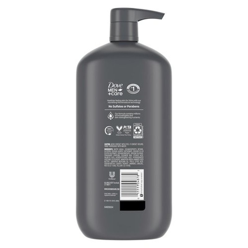 DOVE MEN + CARE body and face wash rejuvenating mango + cedarwood for Men, with 24-Hour Nourishing Micromoisture Technology, 30 oz