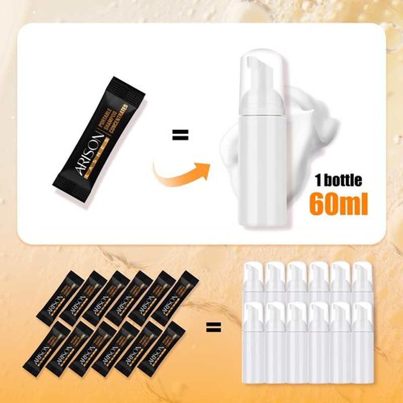 ARISON LASHES Shampoo Concentrate for Eyelash Extensions Lash Cleaning Hypoallergenic and Non-irritation Cleanser for Personal Travel or Home(Unscente)
