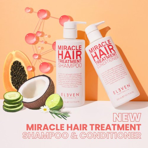 ELEVEN AUSTRALIA Miracle Hair Treatment Shampoo - Moisturizing, Sulfate-Free Formula for All Hair Types