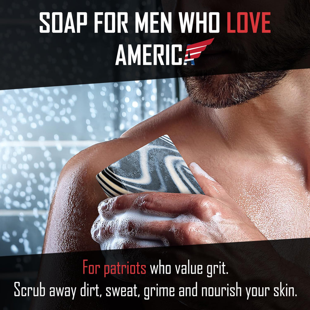 Right Wing Naturals Bar Soap Gift Set for Men | 12 Bar All Natural Variety Pack | Handcrafted Cold-Pressed Soap | Handmade Organic Soap for Men | Most Popular Flavors | Natural ScentedMen’s Bar Soap