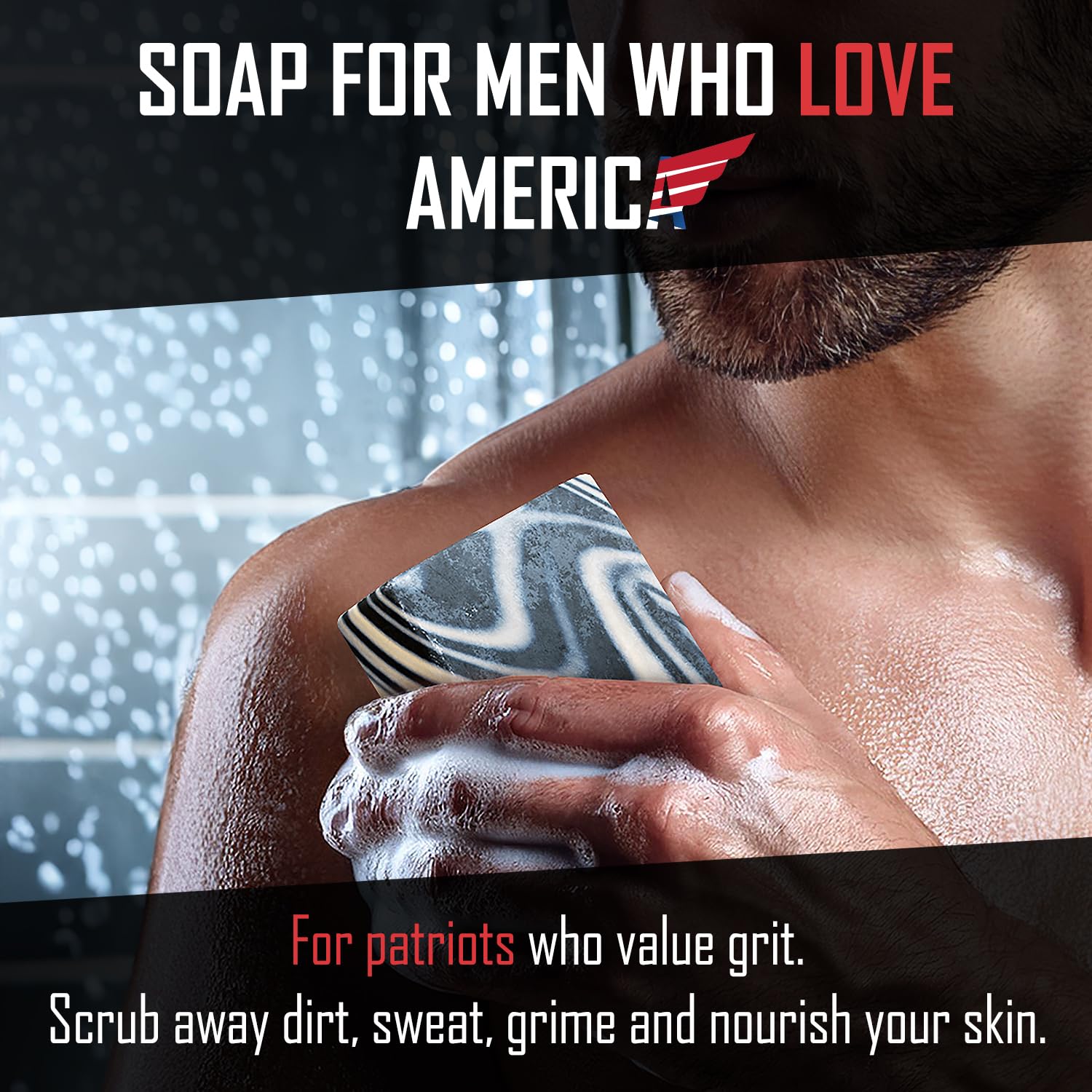 Right Wing Naturals Bar Soap Gift Set for Men | 12 Bar All Natural Variety Pack | Handcrafted Cold-Pressed Soap | Handmade Organic Soap for Men | Most Popular Flavors | Natural ScentedMen’s Bar Soap