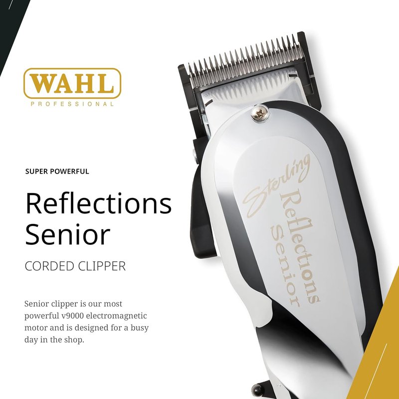 Wahl Professional Clipper - V9000 Motor Corded Hair Cutting Tool with Adjustable Taper Lever | Durable Metal Housing