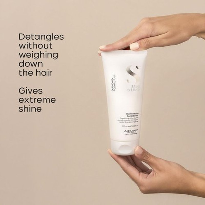 **Semi Di Lino Diamond Shampoo & Conditioner Set | Argan Oil & Shea Butter Infusion for Color-Treated Hair**