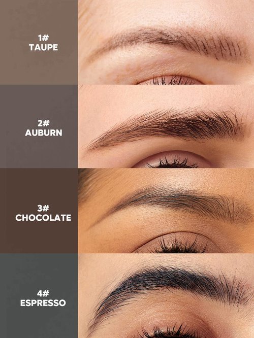 SHEGLAM Dual-Sided Eyebrow Pencils Cream Waterproof Long Lasting Eye brow Pen Makeup - Auburn (Pack of 2)