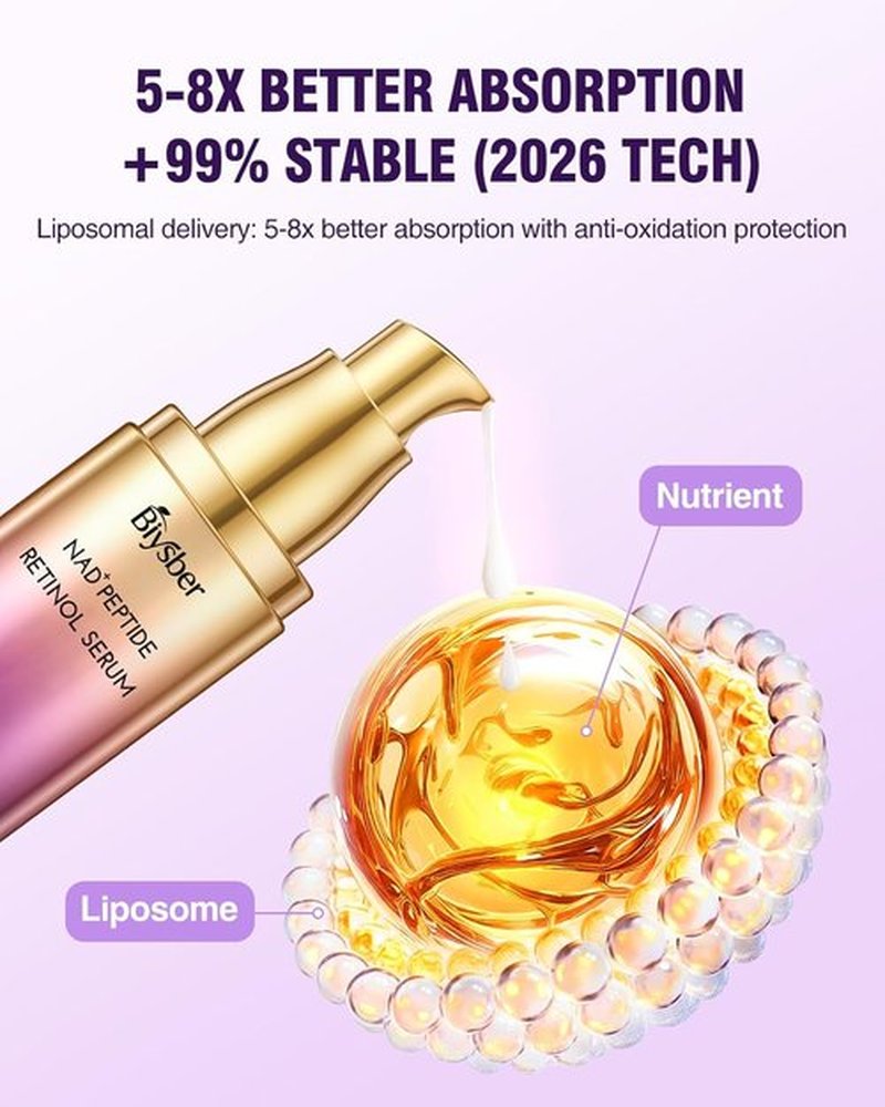 Regine Switzerland NAD+ Retinol Collagen Face Serum - Anti-Aging Peptide Formula for Tightening Skin & Reducing Wrinkles