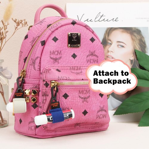 Desing Wish 6 PCS Mini Chapstick Holder Keychain Elastic Sleeve Chapstick Keychain Holder for Lip Balms/Lip Gloss/Lipsticks, Portable Lip Balm Holder Sleeves - Colorful