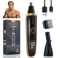 Yunmiss Portable LED Dsiplay Nose and Ear Trimmer Clipper for Men Women,2026 Professional Nose Hair Trimmer with Powerful Motor and Dual-Edge Blades for Smoother Cutting Mini Travel Size (Green)