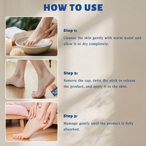 2.65 oz - 60% Urea + 2% Salicylic Acid Cracked Heel Stick, Urea Cream for Feet, Hands, Elbows, Knees & Heels, Callus Remover, Exfoliates, Hydrates & Softens Dry Skin, Maximum Strength Repair Balm