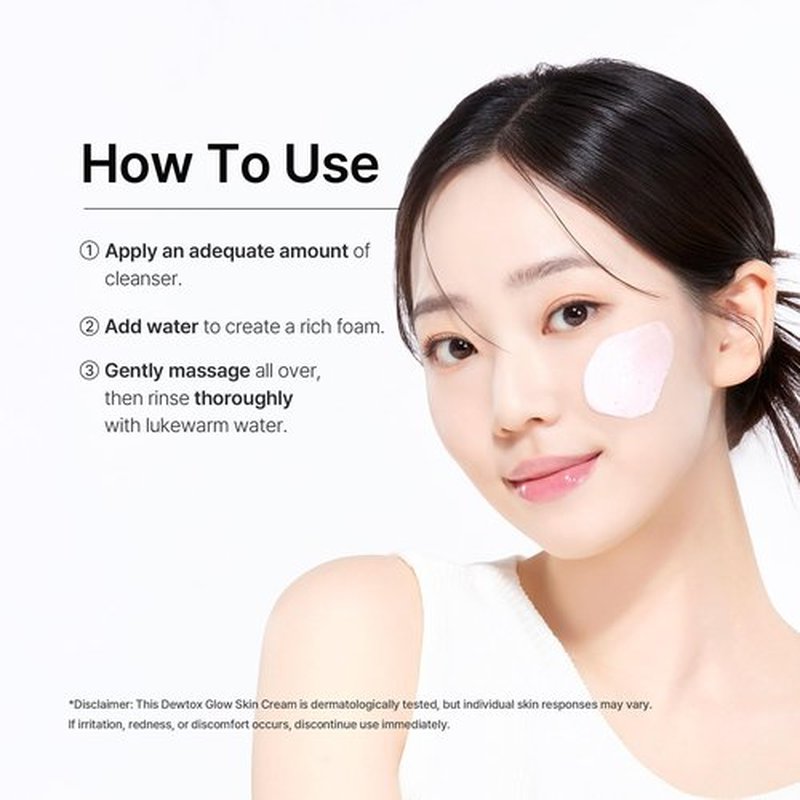 DEWDAP Dewtox Lift Boosting Facial Cleanser, Face Mask, Foaming Cleanser, Skin Enhancement All in One, Face Wash for Sensitive Skin, Korean Skincare (5.07 Fl Oz / 150ml)