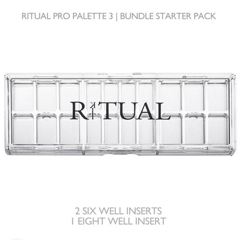 Empty Makeup Palette | 20 Wells | Modular Interchangeable Depotting System | Ritual Pro Palette 3 | Sample Bundle, Lipstick, Creams, Alcohol based makeup and paint, watercolor, Gouache, Acrylic paint