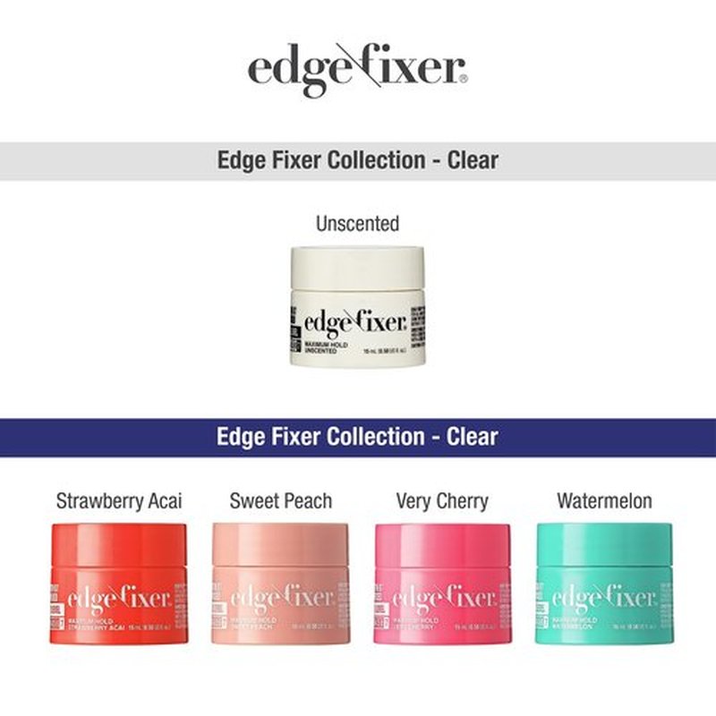 Red by Kiss Edge Fixer 24 Hour Maximum Hold Edge Wax No Flaking Biotin B7 Infused Hair Gel