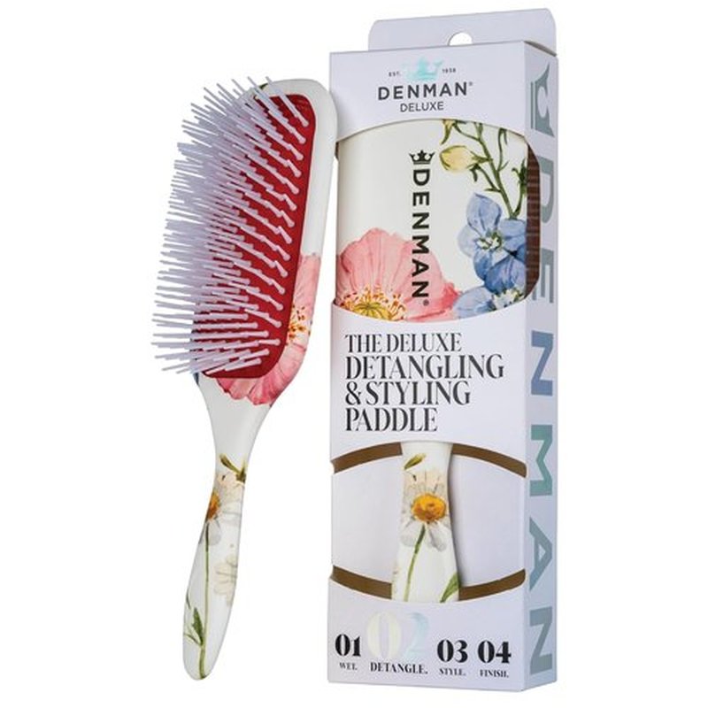 Denman Detangling Paddle Brush - Versatile Wet & Dry Hair Styler for All Hair Types | Ideal for Men & Women