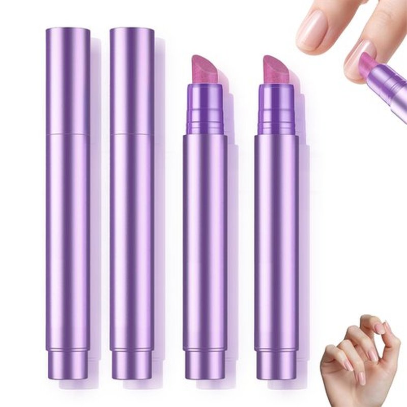 3-in-1 Cuticle Oil Pen,Cuticle Pusher Nail Oil Pen with Ceramic Tip,Cuticle Treatment for Hangnails, Dry & Damaged Nails, Nail Cuticle Remover, Moisturizes & Strengthens Nails（2 Pcs）