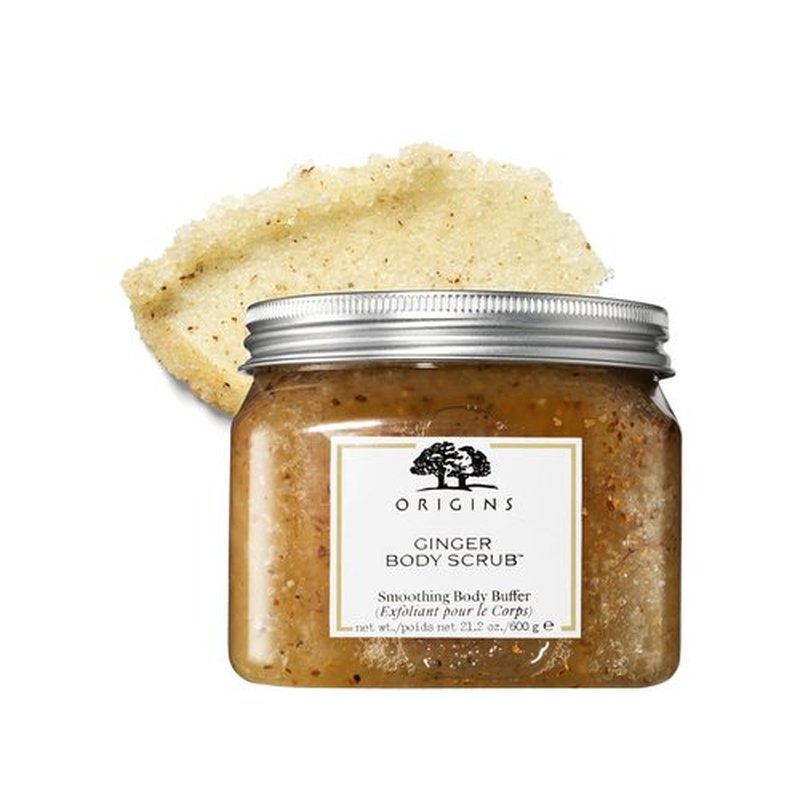 Origins Ginger Smoothing Body Scrub - Smooths & Softens Skin with Ginger & Dead Sea Salts | 21.2 Ounce