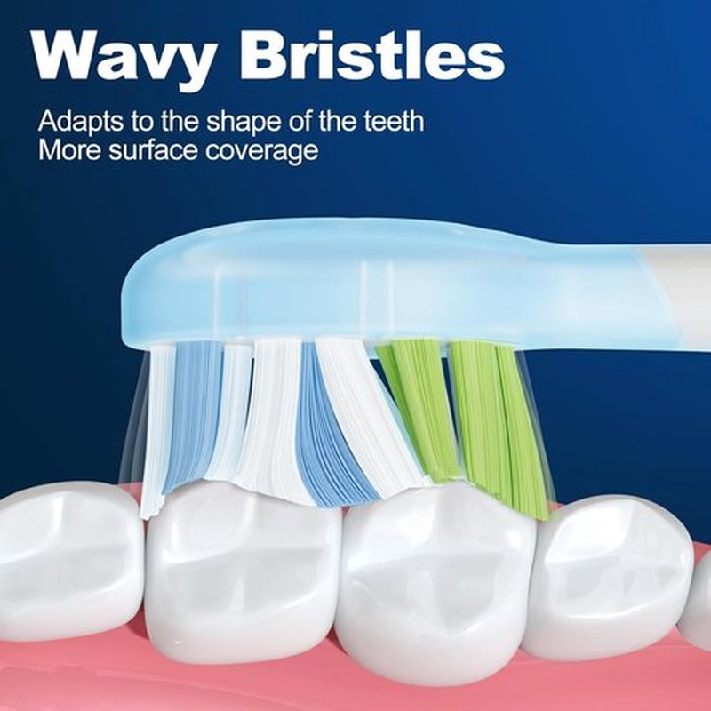DailyWhite 8 Pack Replacement Brush Heads for Philips Sonicare - Superior Clean, White