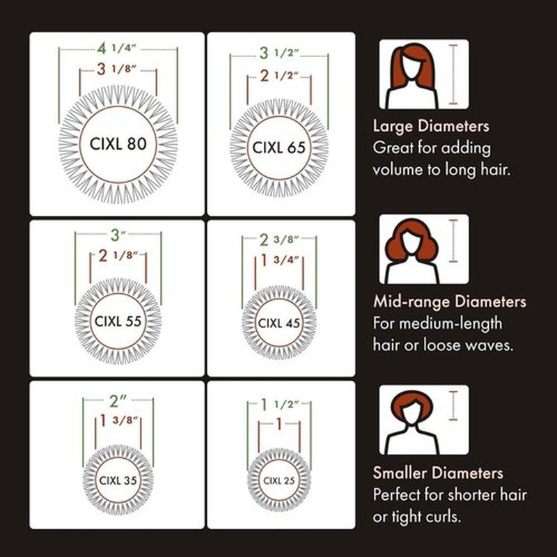 Olivia Garden Ceramic + Ion Speed XL - Professional Extra-Long Round Thermal Hair Brush for Thick Hair